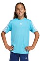 Παιδικό μπλουζάκι adidas απλικέ μπλε JJ1036