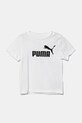 Παιδικό βαμβακερό μπλουζάκι Puma ESS No. 1 Logo Tee στάμπα λευκό 684930