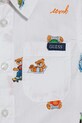 Αγορίστικα Παιδικό βαμβακερό πουκάμισο Guess N5GH05.WBHQ1.PPYA λευκό