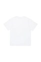 Παιδικό βαμβακερό μπλουζάκι Diesel TMARCUS OVER T-SHIRT J02022 λευκό SS25