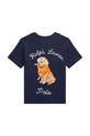Παιδικό βαμβακερό μπλουζάκι Polo Ralph Lauren στάμπα σκούρο μπλε 322964136001