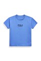 Παιδικό βαμβακερό μπλουζάκι Polo Ralph Lauren απλικέ μπλε 322964779004
