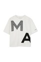Παιδικό βαμβακερό μπλουζάκι Marc Jacobs W60460.156 μπεζ SS25