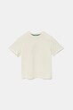 Παιδικό βαμβακερό μπλουζάκι United Colors of Benetton 35RYG10I7.P.Seasonal μπεζ SS25