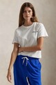 Βαμβακερό μπλουζάκι Polo Ralph Lauren βαμβάκι λευκό 211959114