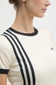 T-shirt adidas Originals KNITTED 3S TEE JJ0961 μπεζ