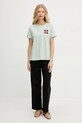 Βαμβακερό μπλουζάκι Weekend Max Mara 2515971051600 πράσινο SS25