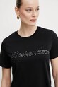 Βαμβακερό μπλουζάκι Weekend Max Mara μαύρο 2515971051600