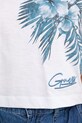 Βαμβακερό μπλουζάκι Guess W5GI19.K6XN4 λευκό