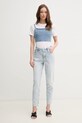 Λευκό μπλουζάκι Calvin Klein K20K208248 λευκό SS25