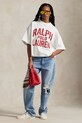 Ρούχα Βαμβακερό μπλουζάκι Polo Ralph Lauren 211965118 λευκό