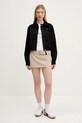Βαμβακερό μπλουζάκι Tommy Jeans DW0DW21342 λευκό SS25