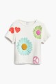 Παιδικό μπλουζάκι Desigual 25SGTK18 λευκό SS25