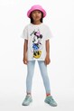 Παιδικό βαμβακερό μπλουζάκι Desigual x Disney 25SGTK19 λευκό