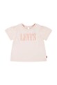Μπλουζάκι μωρού Levi's SS SMOCKED SLV TEE άλλο ροζ 1EM183