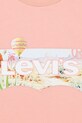 Παιδικό μπλουζάκι Levi's HOT AIR BALLOON BATWING TE πορτοκαλί 4EM638