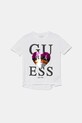 Παιδικό μπλουζάκι Guess απλικέ λευκό J5GI26.K6YW4.PPYA