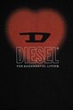 Κοριτσίστικα Παιδικό βαμβακερό μπλουζάκι Diesel TCUORE T-SHIRT J02233 μαύρο