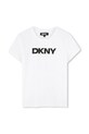 Παιδικό μπλουζάκι Dkny στάμπα λευκό D62304.114.150