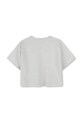Παιδικό βαμβακερό μπλουζάκι Dkny D62312.156.162 γκρί SS25