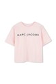 Παιδικό βαμβακερό μπλουζάκι Marc Jacobs στάμπα ροζ W60463.114.150