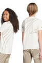 Παιδικό βαμβακερό μπλουζάκι adidas Performance JX1948 μπεζ SS25