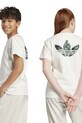 Παιδικό βαμβακερό μπλουζάκι adidas Originals JY8374 μπεζ SS25