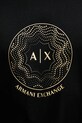 Βαμβακερό μπλουζάκι Armani Exchange XM000328.AF10364 μαύρο
