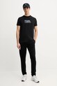 Βαμβακερό μπλουζάκι Karl Lagerfeld 552241.755064 μαύρο SS25