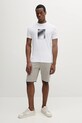 Βαμβακερό μπλουζάκι Karl Lagerfeld 552224.755038 λευκό SS25