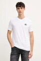 Βαμβακερό μπλουζάκι Karl Lagerfeld κανονικό λευκό 552224.755021