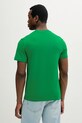 Ρούχα Βαμβακερό μπλουζάκι Lacoste TH9842 πράσινο