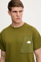 Μπλουζάκι The North Face Terry Relaxed πράσινο NF0A8C28PIB1