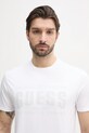 Βαμβακερό μπλουζάκι Guess λευκό M5GI27.KBW41