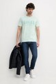 Βαμβακερό μπλουζάκι Guess M5GI27.KBW41 πράσινο SS25