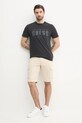 Βαμβακερό μπλουζάκι Guess M5GI27.KBW41 μαύρο SS25