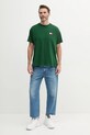 Βαμβακερό μπλουζάκι Tommy Hilfiger SAILING MN0MN00013 πράσινο SS25