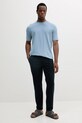 Βαμβακερό μπλουζάκι Sisley 3089S104J μπλε SS25