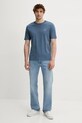 Βαμβακερό μπλουζάκι Marc O'Polo 524201251054 μπλε SS25