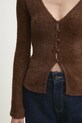 Πλεκτή ζακέτα Answear Lab 23293.fos καφέ
