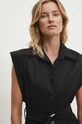 Βαμβακερό φόρεμα Answear Lab μαύρο 57237.ims
